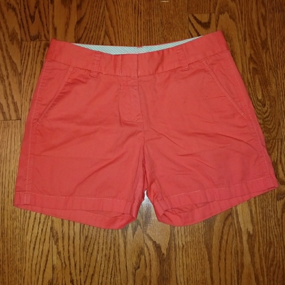 J. Crew Pants - J.Crew bright orange chino shorts size 0